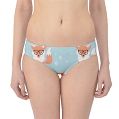 Cute Fox Pattern Hipster Bikini Bottoms by Bigfootshirtshop