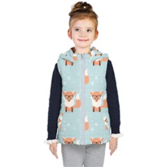 Cute Fox Pattern Kid s Puffer Vest