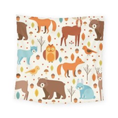 Woodland Friends Pattern Square Tapestry (small) by Bigfootshirtshop