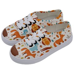 Woodland Friends Pattern Kids  Classic Low Top Sneakers