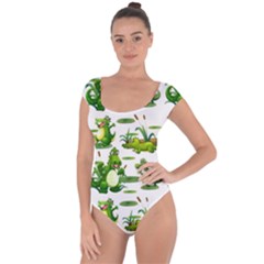 Crocodiles In The Pond Short Sleeve Leotard 