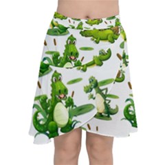 Crocodiles In The Pond Chiffon Wrap