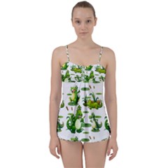 Crocodiles In The Pond Babydoll Tankini Set by Bigfootshirtshop