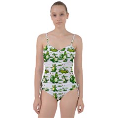 Crocodiles In The Pond Sweetheart Tankini Set by Bigfootshirtshop