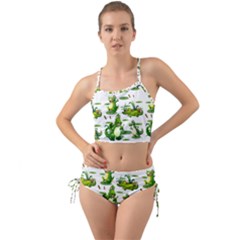 Crocodiles In The Pond Mini Tank Bikini Set