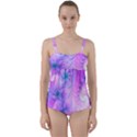 Delicate Twist Front Tankini Set View1