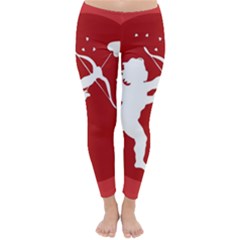 Cupid Bow Love Valentine Angel Classic Winter Leggings