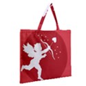 Cupid Bow Love Valentine Angel Zipper Large Tote Bag View2