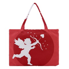 Cupid Bow Love Valentine Angel Medium Tote Bag by Celenk