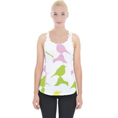 Birds Colourful Background Piece Up Tank Top