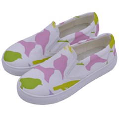 Birds Colourful Background Kids  Canvas Slip Ons