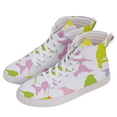 Birds Colourful Background Women s Hi-top Skate Sneakers