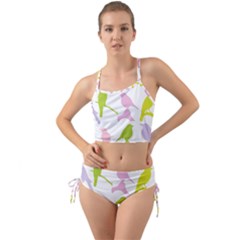 Birds Colourful Background Mini Tank Bikini Set