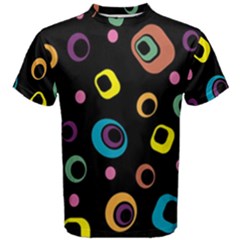 Abstract Background Retro 60s 70s Men s Cotton Tee by Celenk