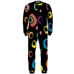 Abstract Background Retro 60s 70s Onepiece Jumpsuit (men)  by Celenk