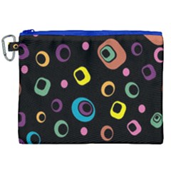 Abstract Background Retro 60s 70s Canvas Cosmetic Bag (xxl)