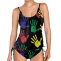 Handprints Hand Print Colourful Tankini Set View1