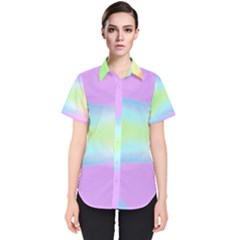 Abstract Background Wallpaper Paper Women s Short Sleeve Shirt