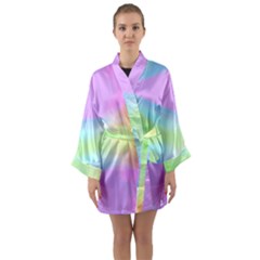 Abstract Background Wallpaper Paper Long Sleeve Kimono Robe