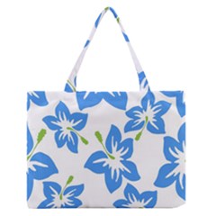 Hibiscus Wallpaper Flowers Floral Zipper Medium Tote Bag by Celenk