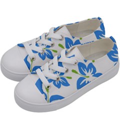 Hibiscus Wallpaper Flowers Floral Kids  Low Top Canvas Sneakers