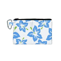 Hibiscus Wallpaper Flowers Floral Canvas Cosmetic Bag (small)