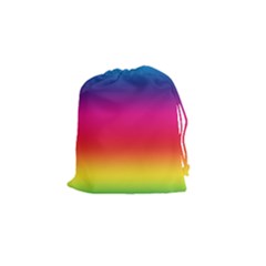 Spectrum Background Rainbow Color Drawstring Pouches (small)  by Celenk