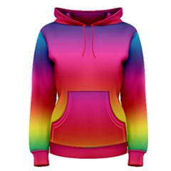 Spectrum Background Rainbow Color Women s Pullover Hoodie by Celenk