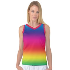 Spectrum Background Rainbow Color Women s Basketball Tank Top by Celenk