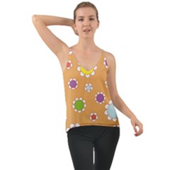 Floral Flowers Retro 1960s 60s Cami