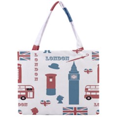 London Icons Symbols Landmark Mini Tote Bag by Celenk