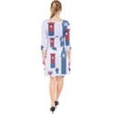 London Icons Symbols Landmark Quarter Sleeve Front Wrap Dress	 View2