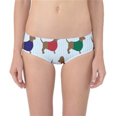 Dachshund Dog Cartoon Art Classic Bikini Bottoms