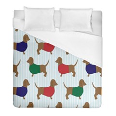 Dachshund Dog Cartoon Art Duvet Cover (Full/ Double Size)