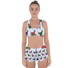 Dachshund Dog Cartoon Art Racerback Boyleg Bikini Set