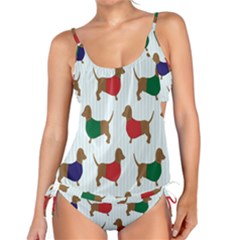 Dachshund Dog Cartoon Art Tankini Set