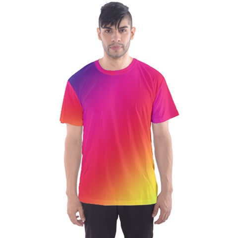 Spectrum Background Rainbow Color Men s Sports Mesh Tee by Celenk