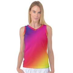 Spectrum Background Rainbow Color Women s Basketball Tank Top by Celenk