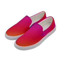 Spectrum Background Rainbow Color Women s Canvas Slip Ons by Celenk