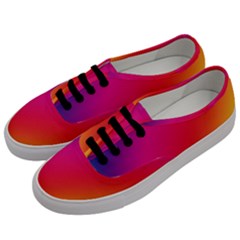 Spectrum Background Rainbow Color Men s Classic Low Top Sneakers