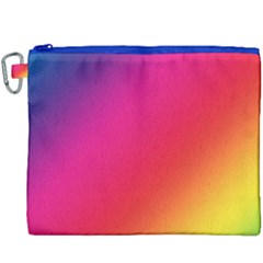 Spectrum Background Rainbow Color Canvas Cosmetic Bag (xxxl)