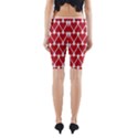 Hearts Pattern Seamless Red Love Yoga Cropped Leggings View2