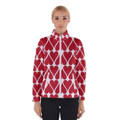 Hearts Pattern Seamless Red Love Winterwear