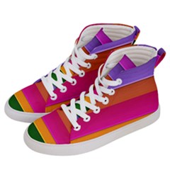 Stripes Striped Design Pattern Men s Hi-top Skate Sneakers