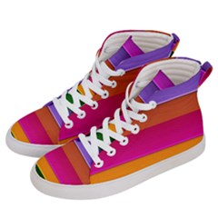 Stripes Striped Design Pattern Women s Hi-top Skate Sneakers