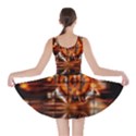 Butterfly Brown Puzzle Background Skater Dress View2