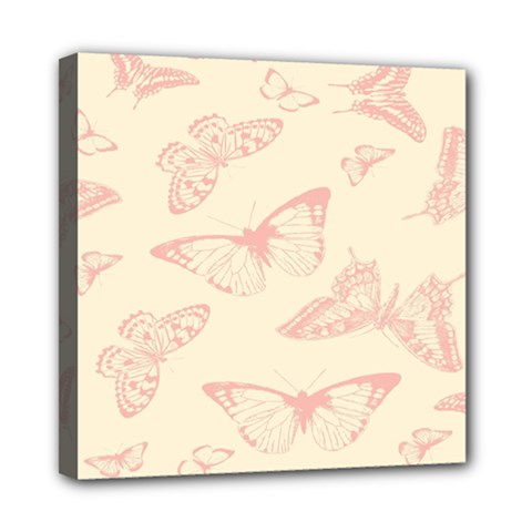 Butterfly Butterflies Vintage Mini Canvas 8  X 8  by Celenk