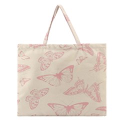 Butterfly Butterflies Vintage Zipper Large Tote Bag by Celenk