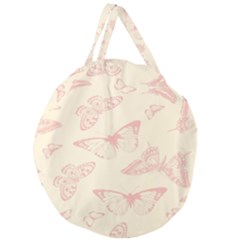 Butterfly Butterflies Vintage Giant Round Zipper Tote by Celenk