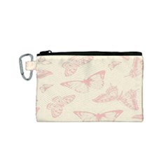 Butterfly Butterflies Vintage Canvas Cosmetic Bag (small) by Celenk